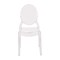 Emma and Oliver Multifunctional Polycarbonate Resin Stacking Accent Chair with Extra Wide Seat for Vanity, Dining Room, Bedroom, Outdoor Events & More